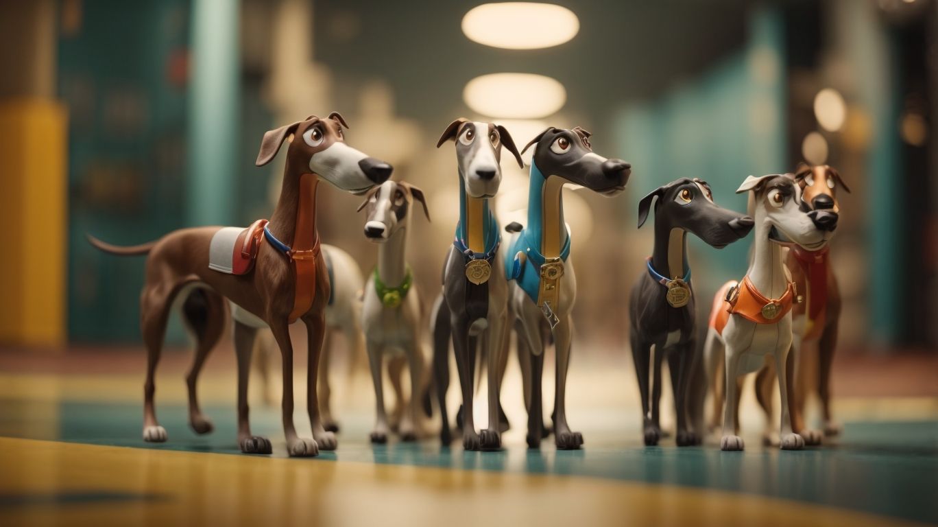 Cartoon Canines Greyhounds In Animated Adventures