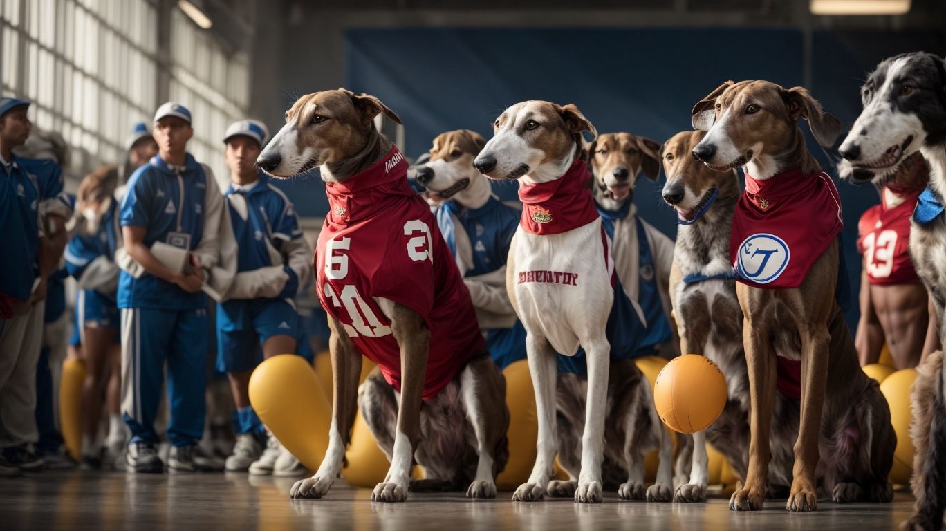 Mascots With Muzzles Greyhounds Representing Teams And Schools