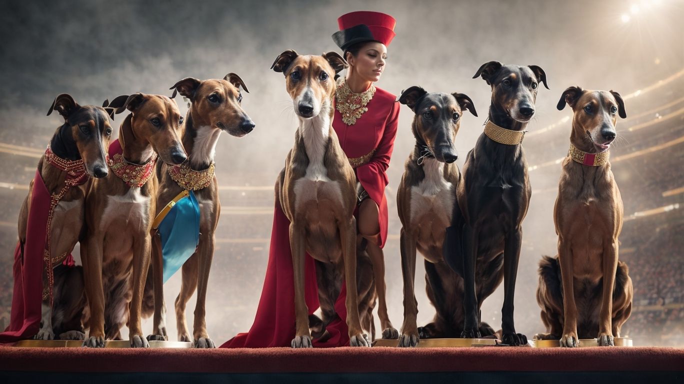 On The Podium Greyhounds In Showbiz And Competitions