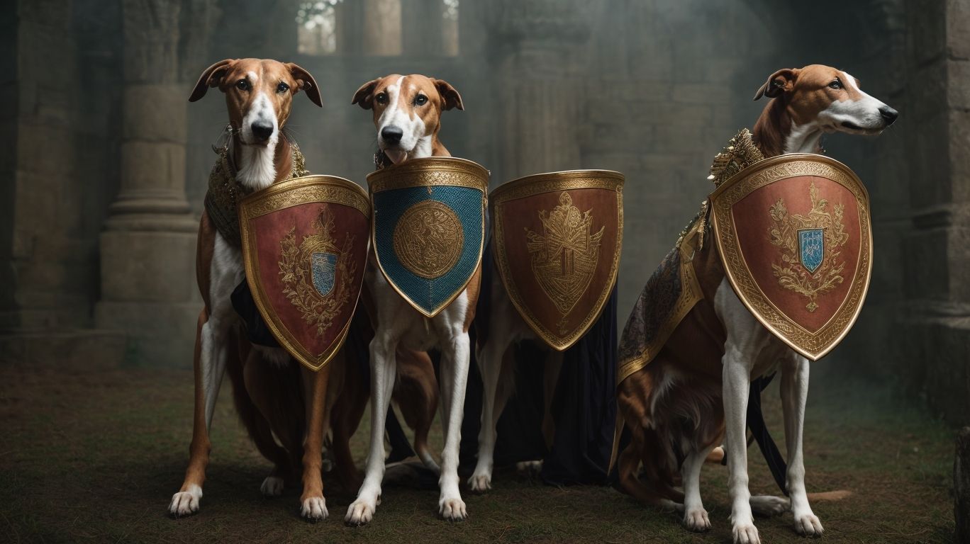 Shielded Hounds Greyhounds In Heraldic Imagery